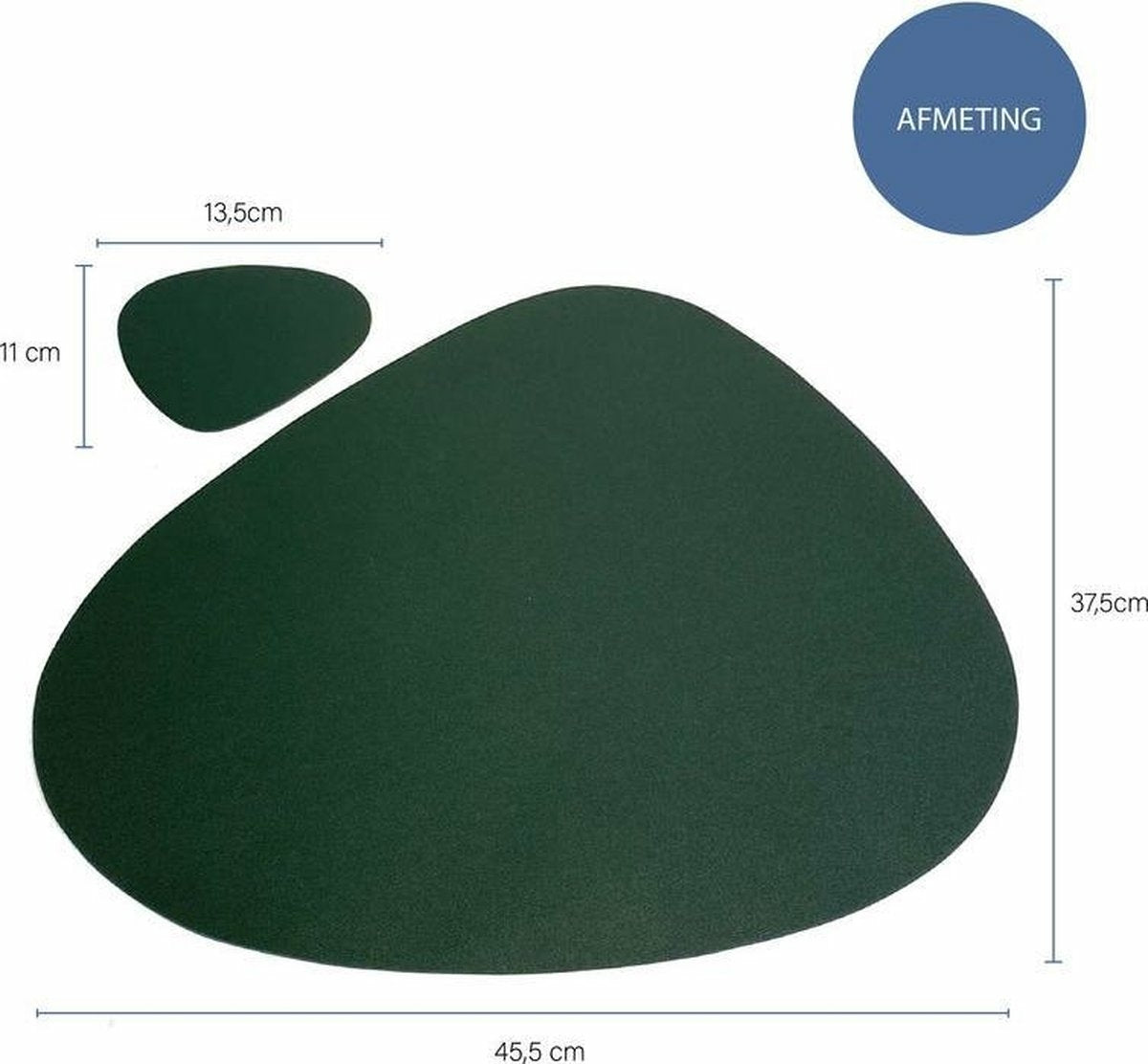 Krumble Placemat set design - 4 stuks - Groen