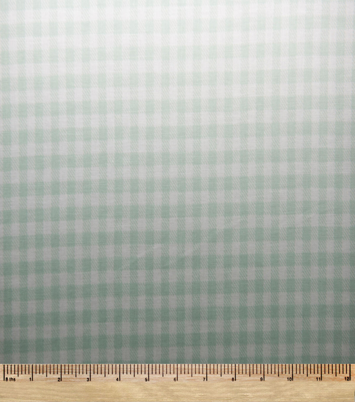 Mint Gingham Quilt Cotton Fabric by Keepsake Calico