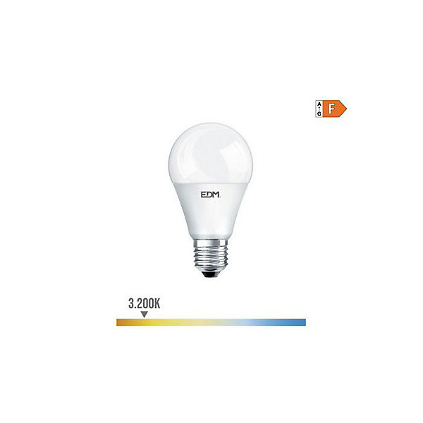 Ampoule crépuscule standard LED E27 10W 800 lm 3200K lumière chaude - EDM - 35387