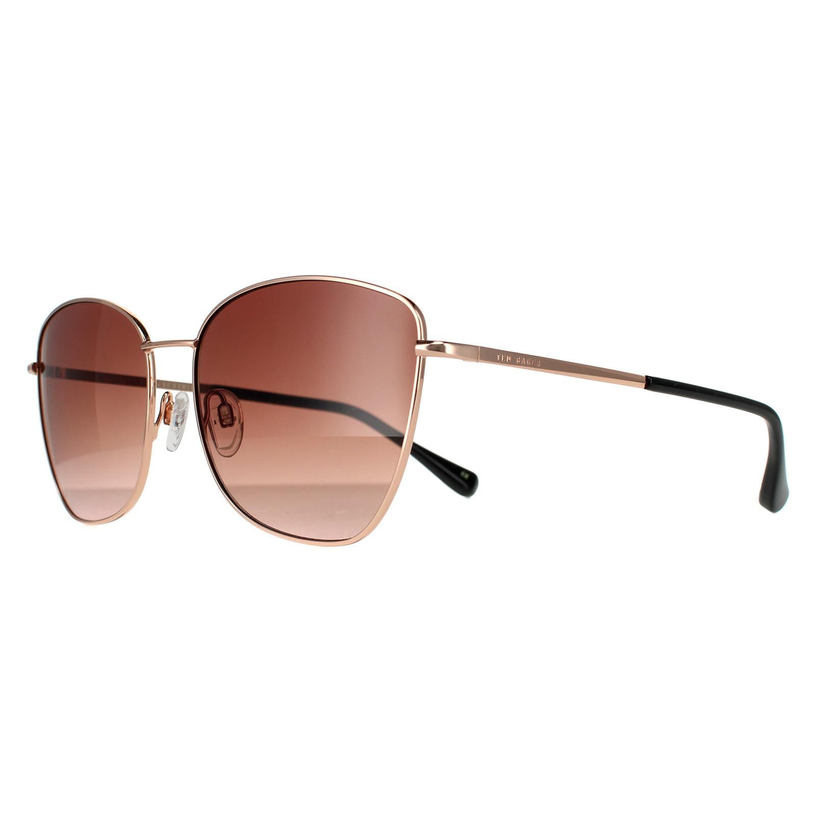 Ted Baker Fashion Rose Gold Brown Gradient Sunglasses