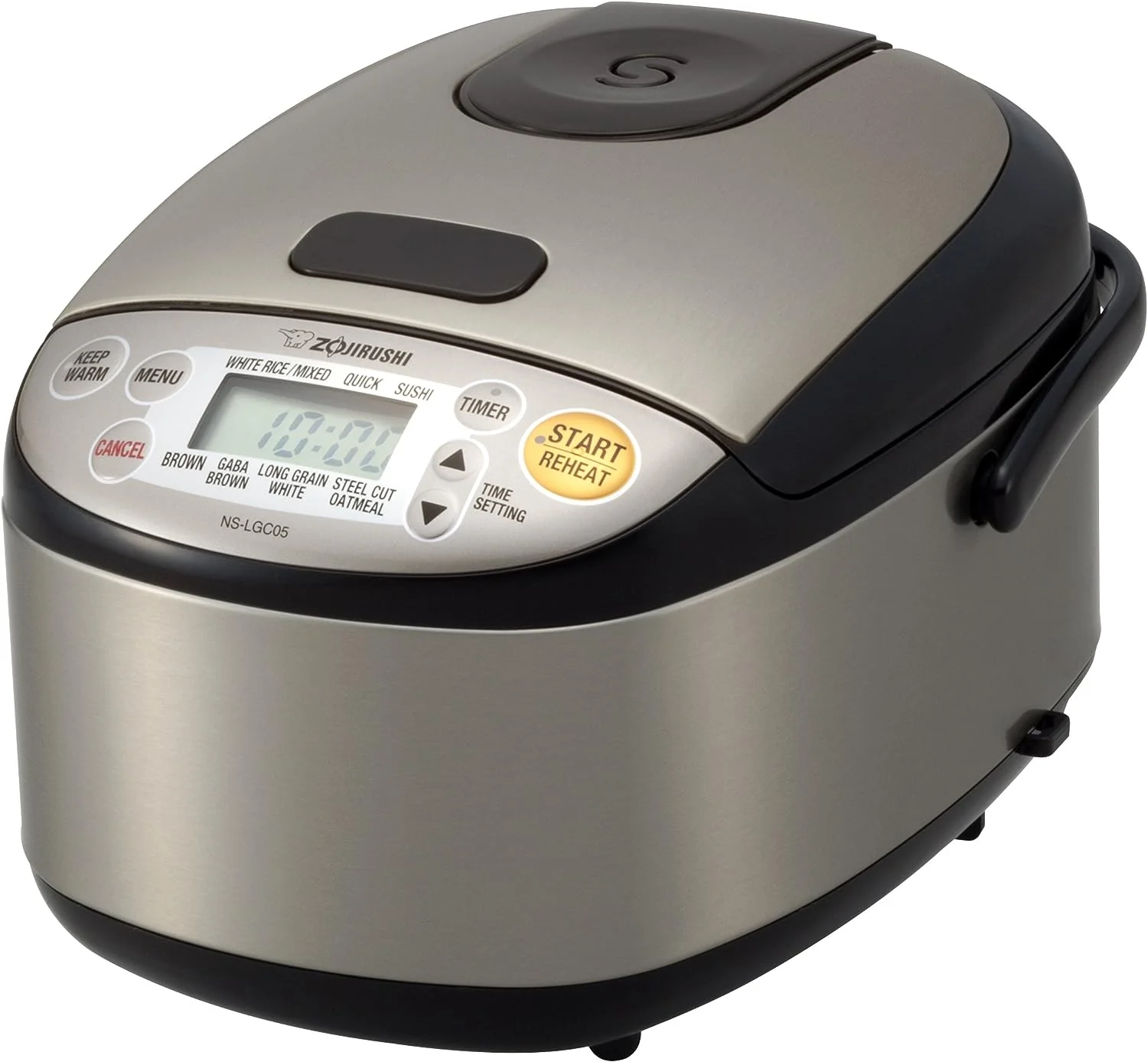 Zojirushi Rice Cooker  Warmer, 3-Cups, Stainless Black