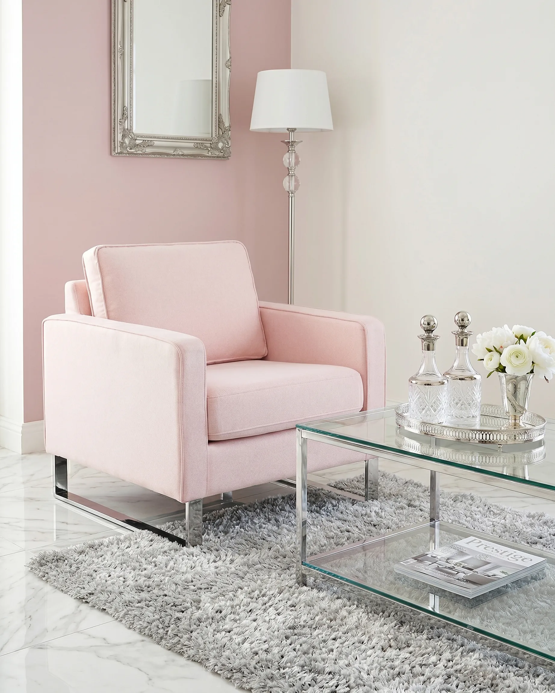 Armchair VIND Fabric Pink