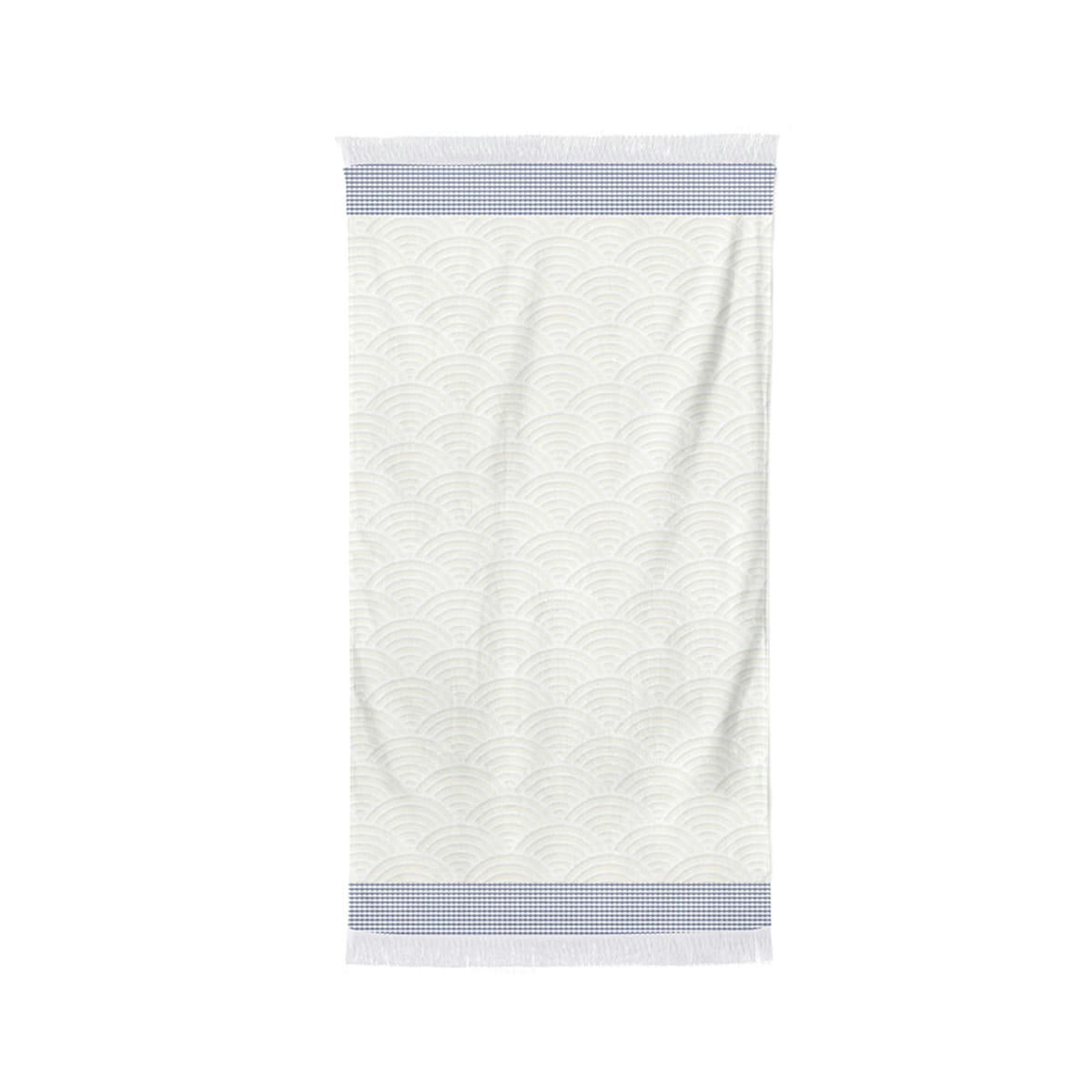 ARTEA - Drap de douche Ecru Marine Coton 70x130 cm