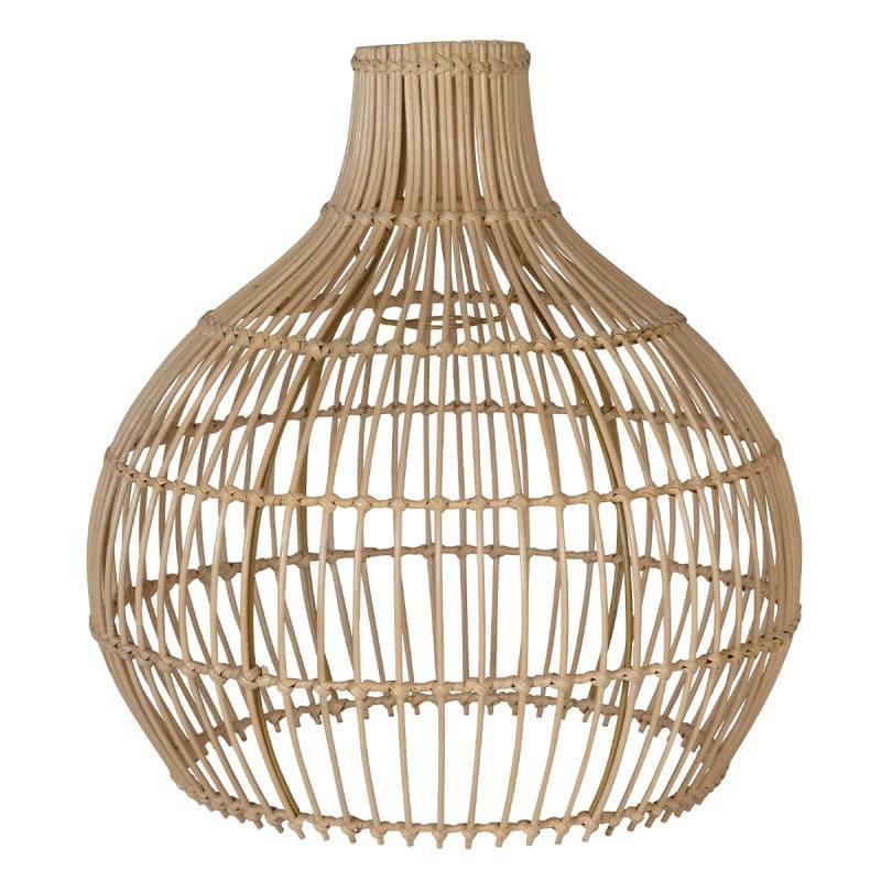 - Abat jour en rotin naturel