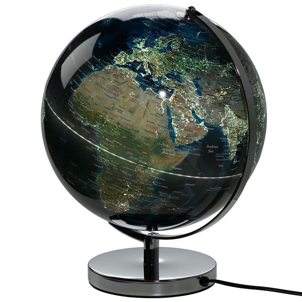 - Globe terrestre lumineux plastique multicolore