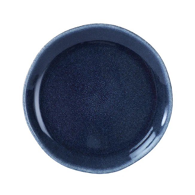 assiette à dessert bleu nuit