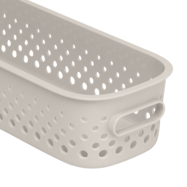 Panier de rangement SmartStore™ Essence beige, H.10 x l.6,5 x P.29,5 cm
