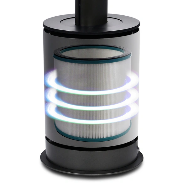 Standventilator, Ø: 23 cm, Aluminium/Acrylnitril-Butadien-Styrol (ABS)