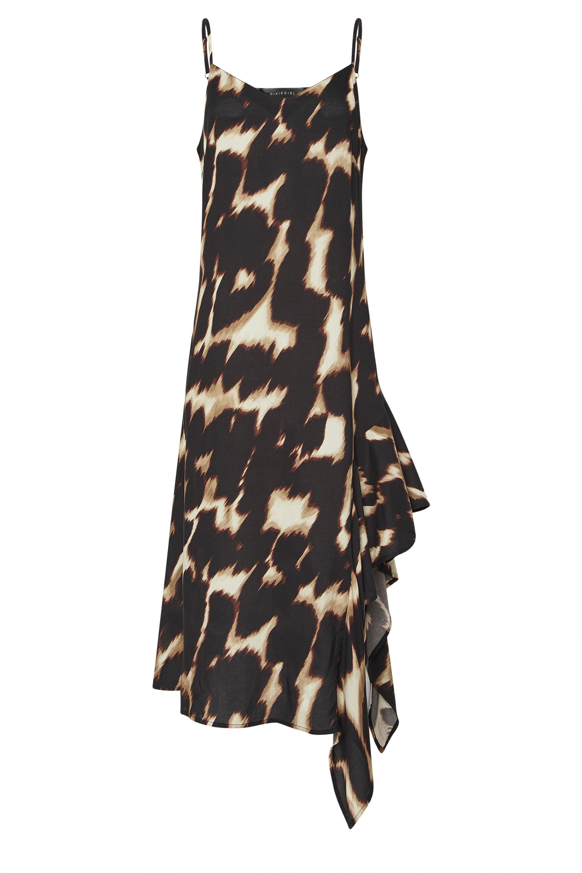 PixieGirl Petite Animal Ruffled Dress