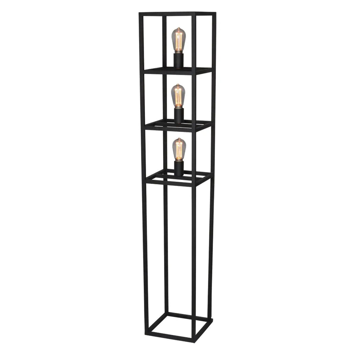 Freelight vloerlamp Novanta - 3 lichts - 26 x 150  cm - zwart