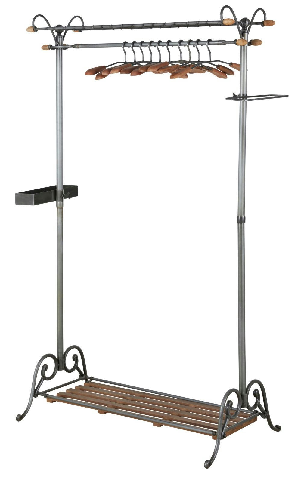 Brasserie - Portant en métal et bois de manguier BRASSERIE