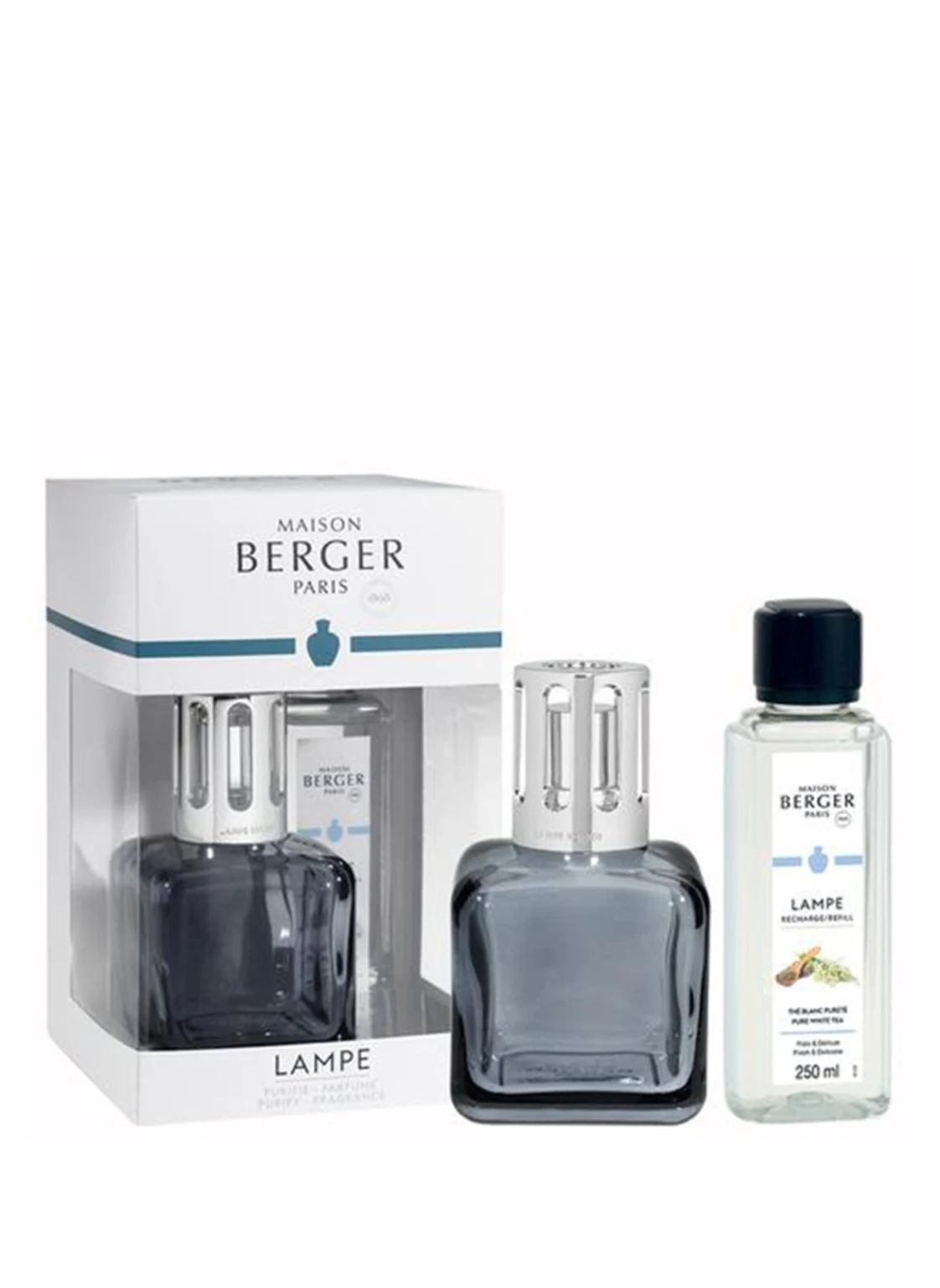 MAISON BERGER PARIS Set GLACON GRIS: Duflampe und Nachfüller