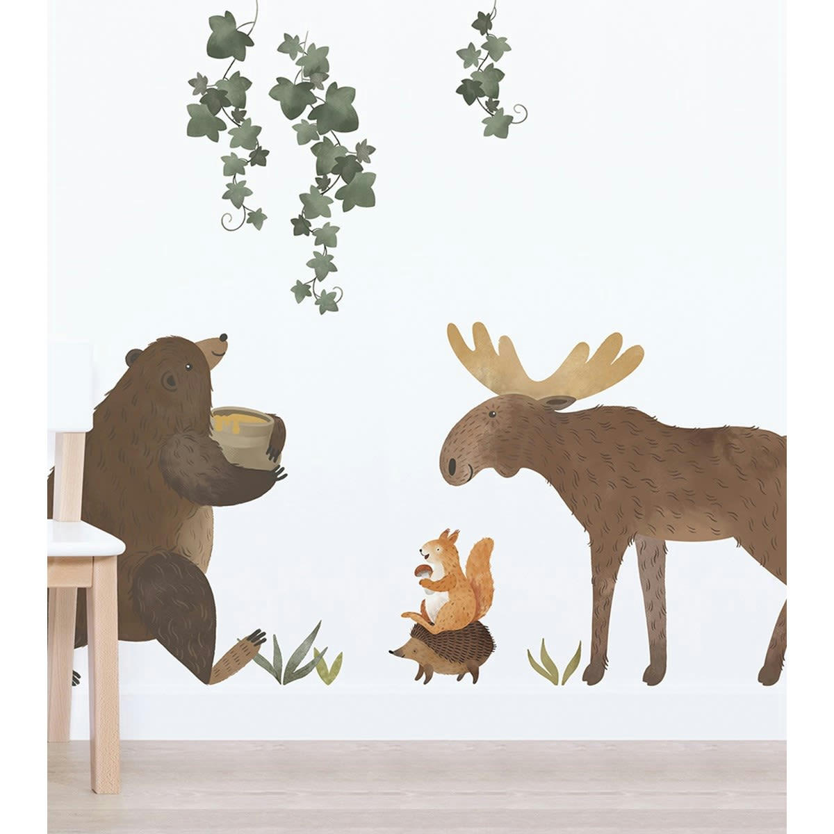 NORWOOD - Grand sticker caribou  en vinyle mat marron