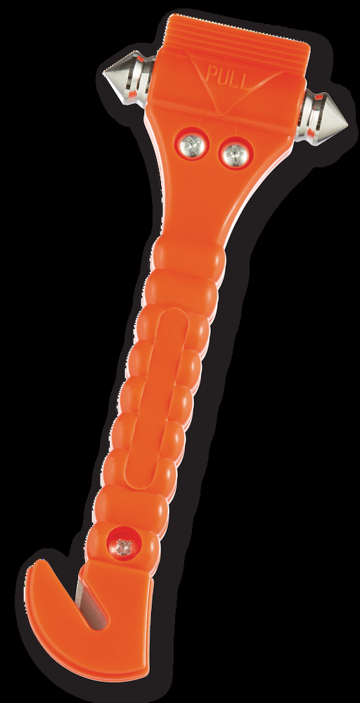 Certified Emergency 2-in-1 Window Hammer & Seat Belt Cutter