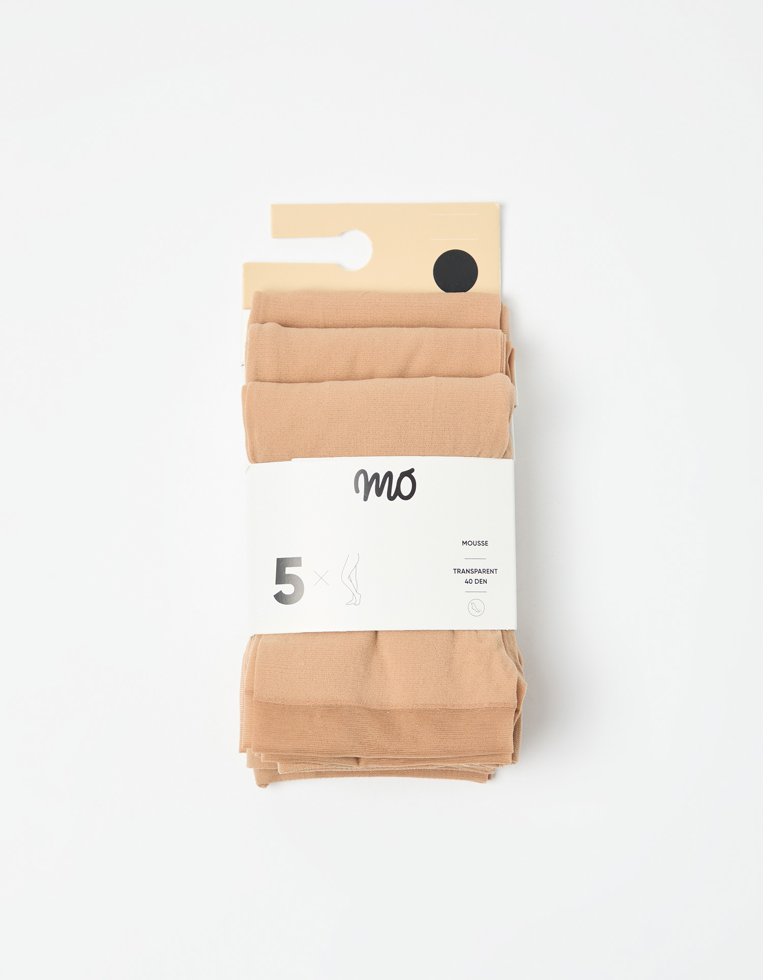 Pack 5 Pares de Collants, Menina, Bege Claro
