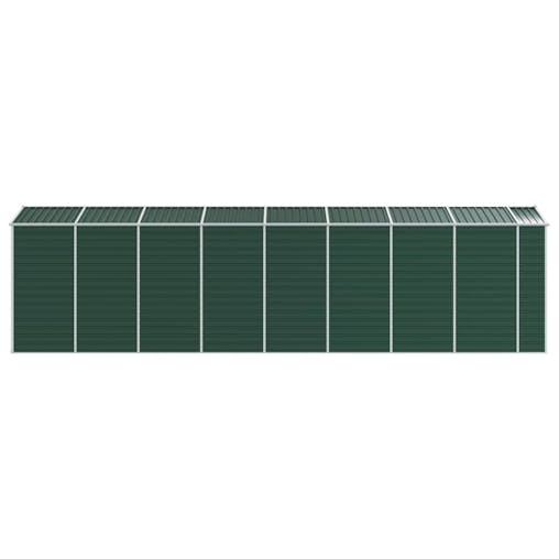 NNEVL Garden Shed Green 191x725x198 cm Galvanised Steel