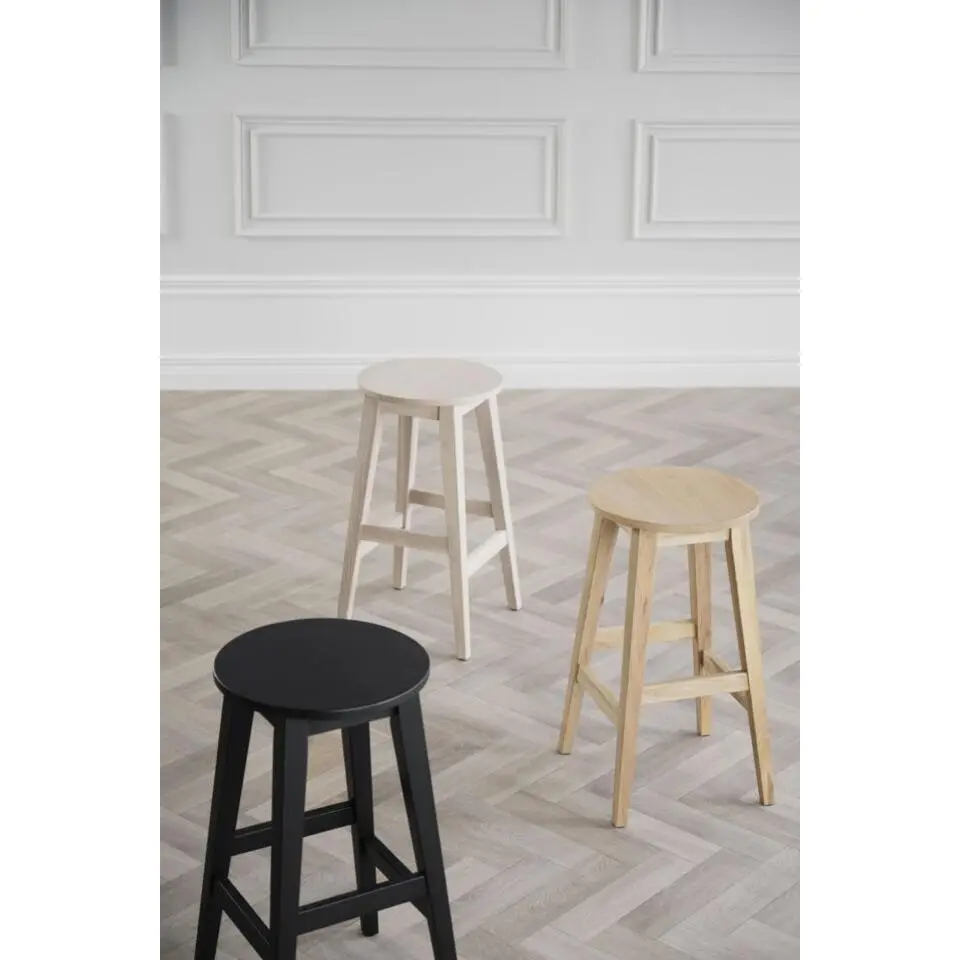 Rowico Home Austin houten barkruk naturel - 65 cm - set van 2