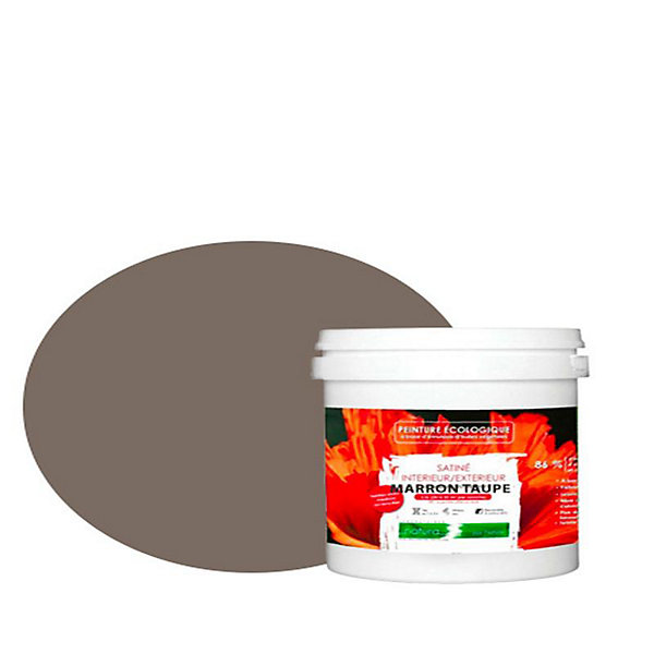 Marron Taupe Peinture interieur exterieur aspect satin Natura - Marron Taupe - 1L