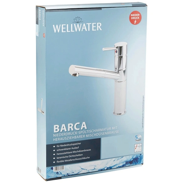 Spültischarmatur »BARCA«, Messing, glänzend, ⅜