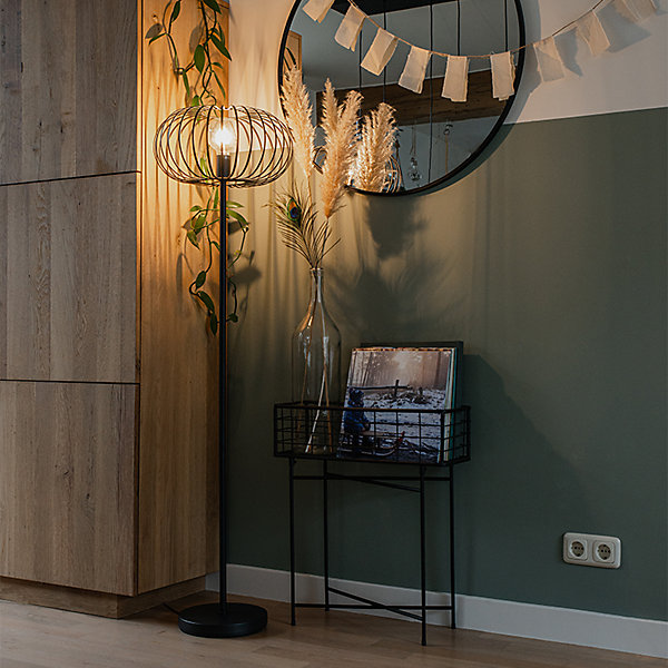Lampadaire design noir - Johanna