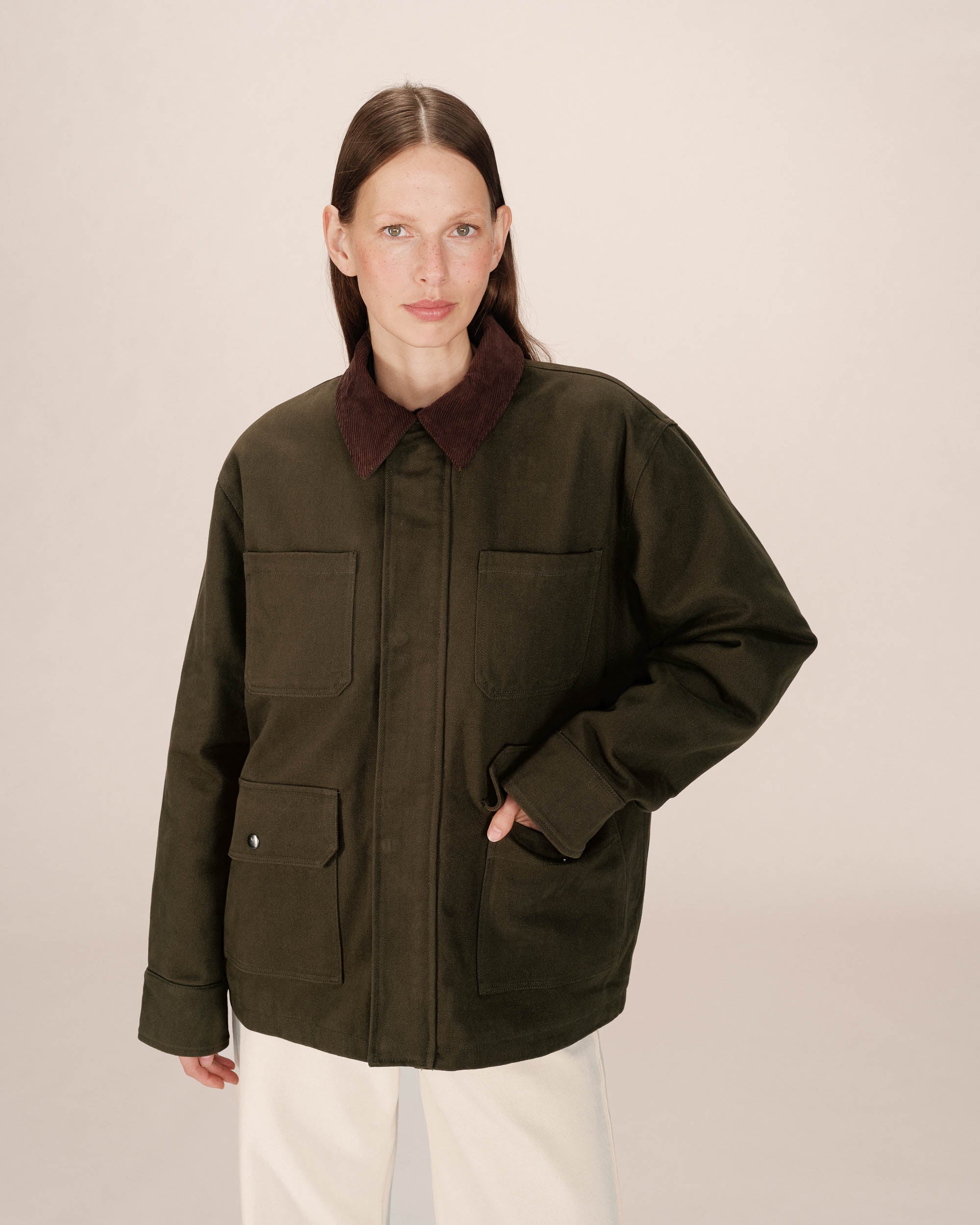 Veste utilitaire vert foret Soraya