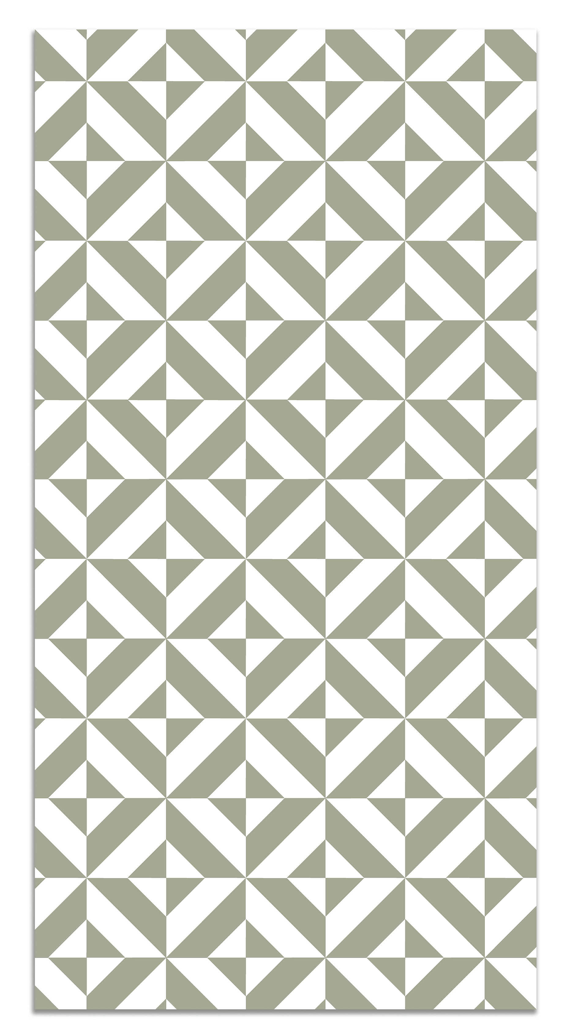 - Tapis vinyle forme géométrique verte 200x250cm