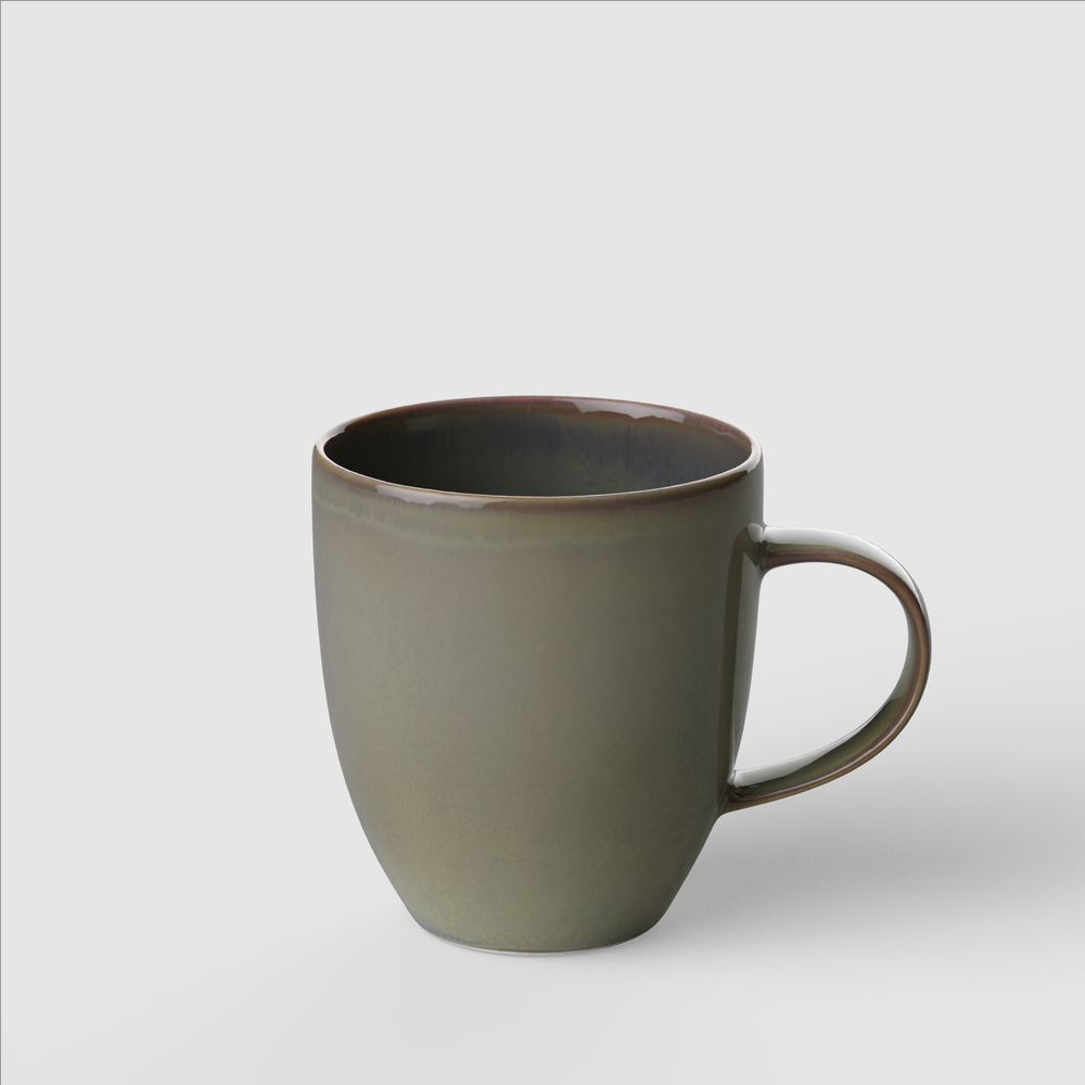 Crafted Mug - Green, 10.2 oz, Premium Porcelain