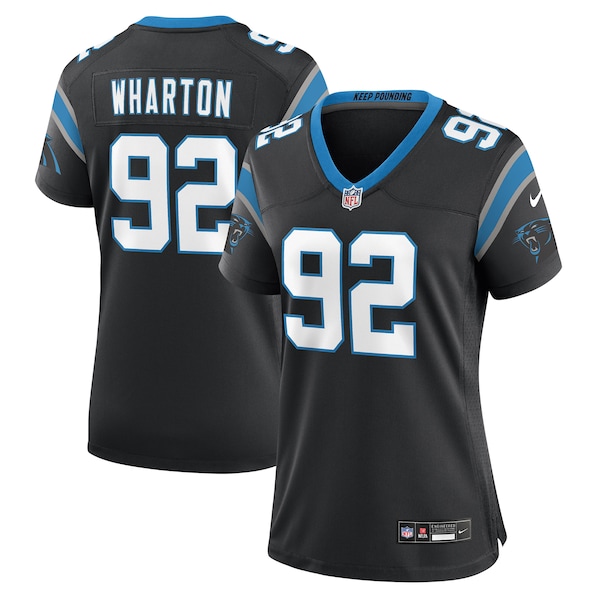 Tershawn Wharton Carolina Panthers Nike Women's Team Game Jersey -  Black