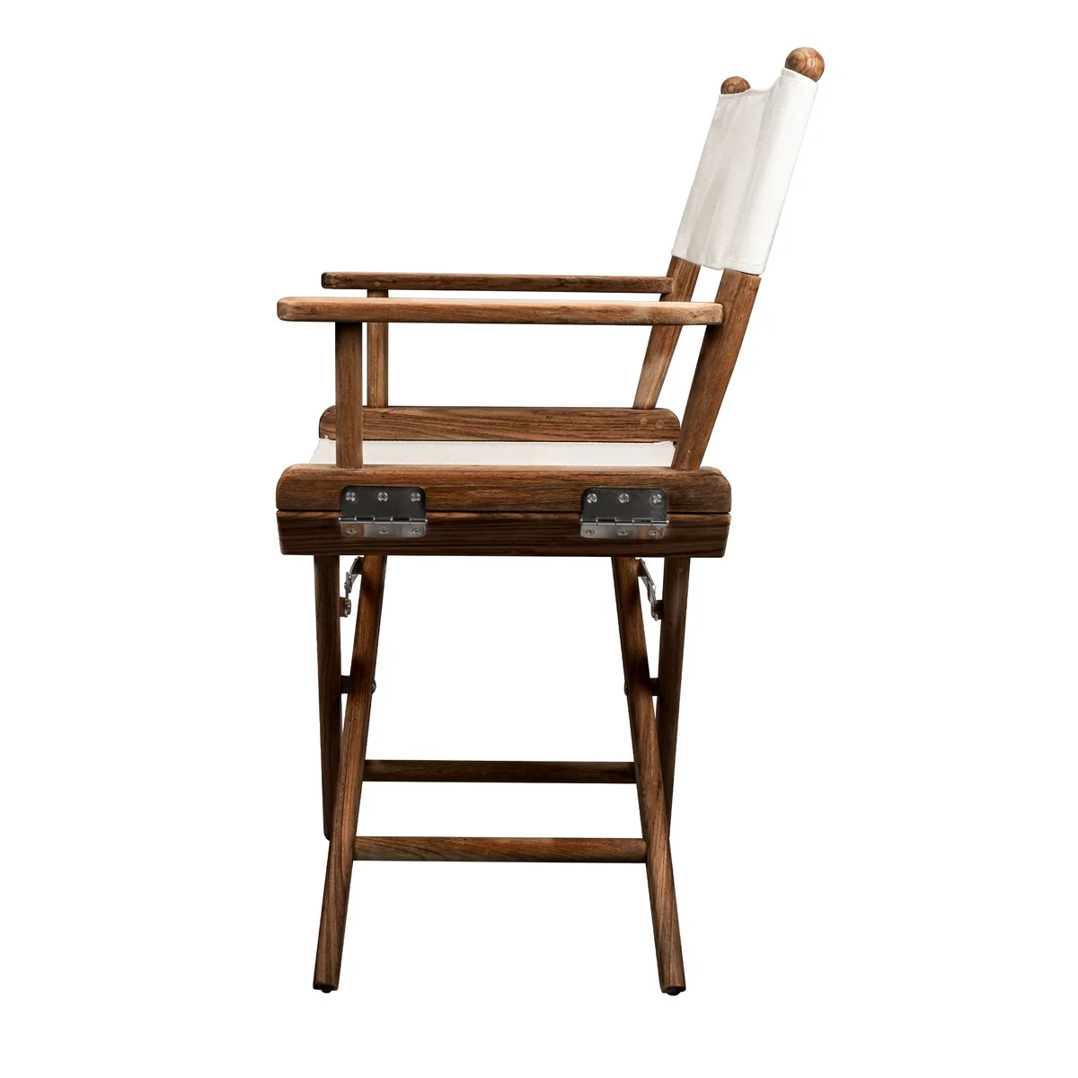 Folding Teak Director's Chair with Waterproof SUNBREALLA Fabric