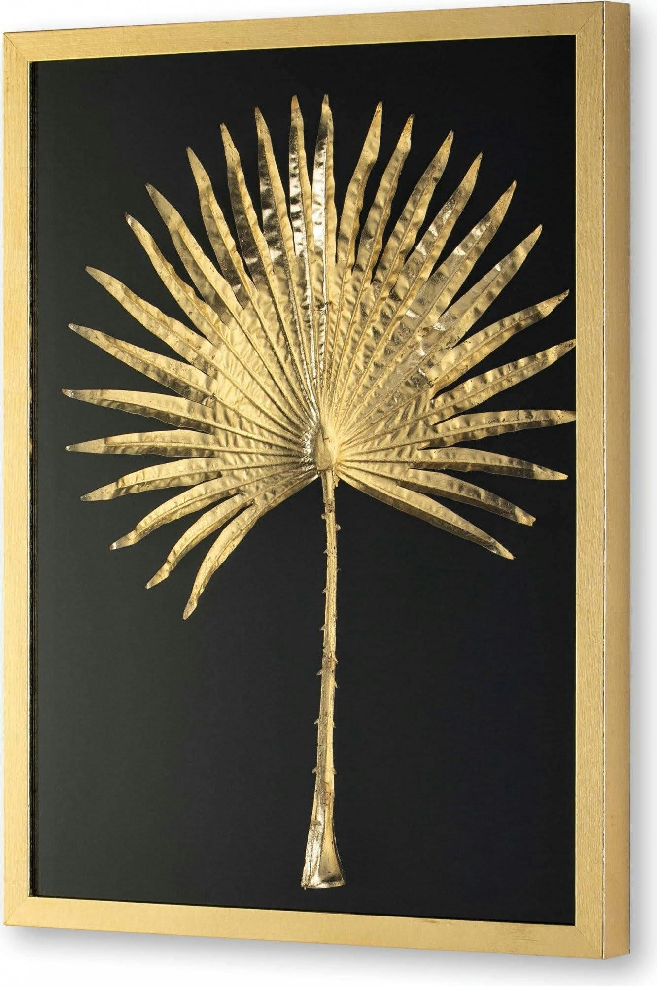 - Tableau Botanique Métal Or