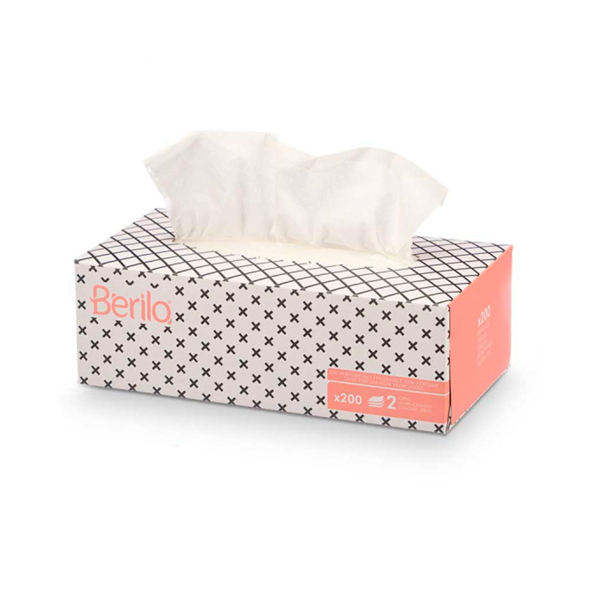 Caixa com 200 lenços de papel