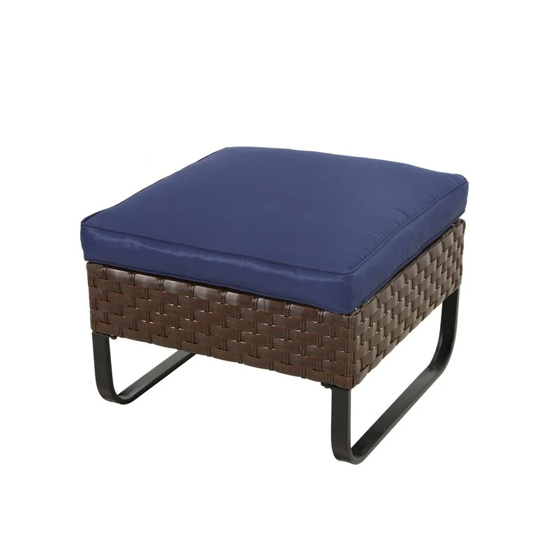 Patio Festival U-Leg Collection Outdoor Ottoman with Cushion