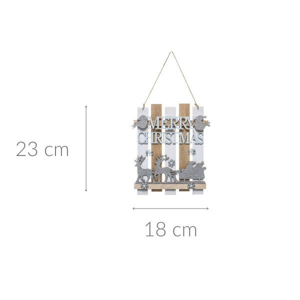 Ozdobna zawieszka z napisem, 23 cm