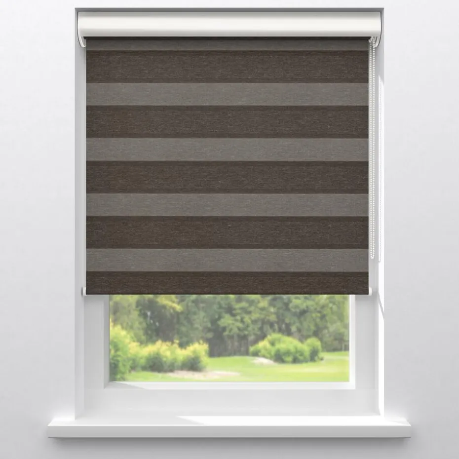 Kwantum Duo-Rolgordijnen | Fenstr Duo Rolgordijn Michiel  Bruin