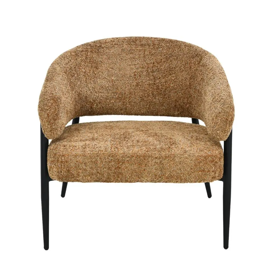 Livingfurn - Fauteuil Dilan Venga Cognac - 72.5x73x75cm