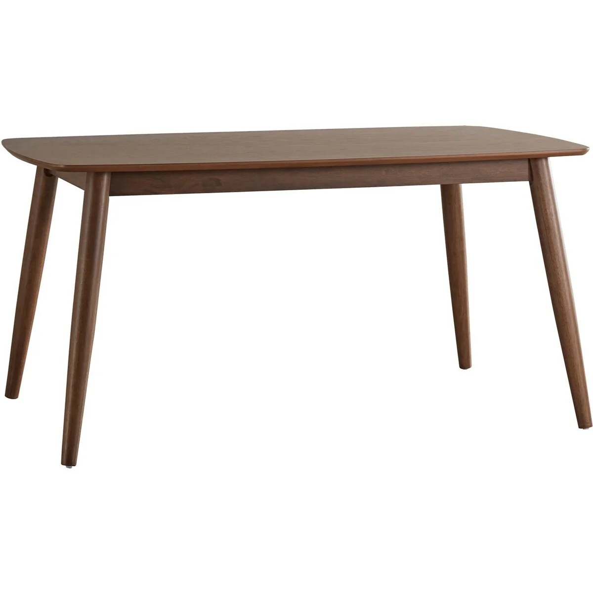 Chelsea Lane Mid Century Modern 63 Wood Dining Table, Walnut