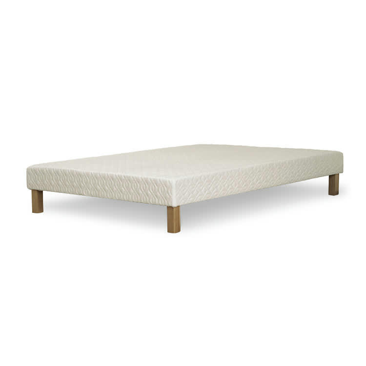SUMMUMBIO - Sommier tapissier lattes actives bois massif coton bio 160x200