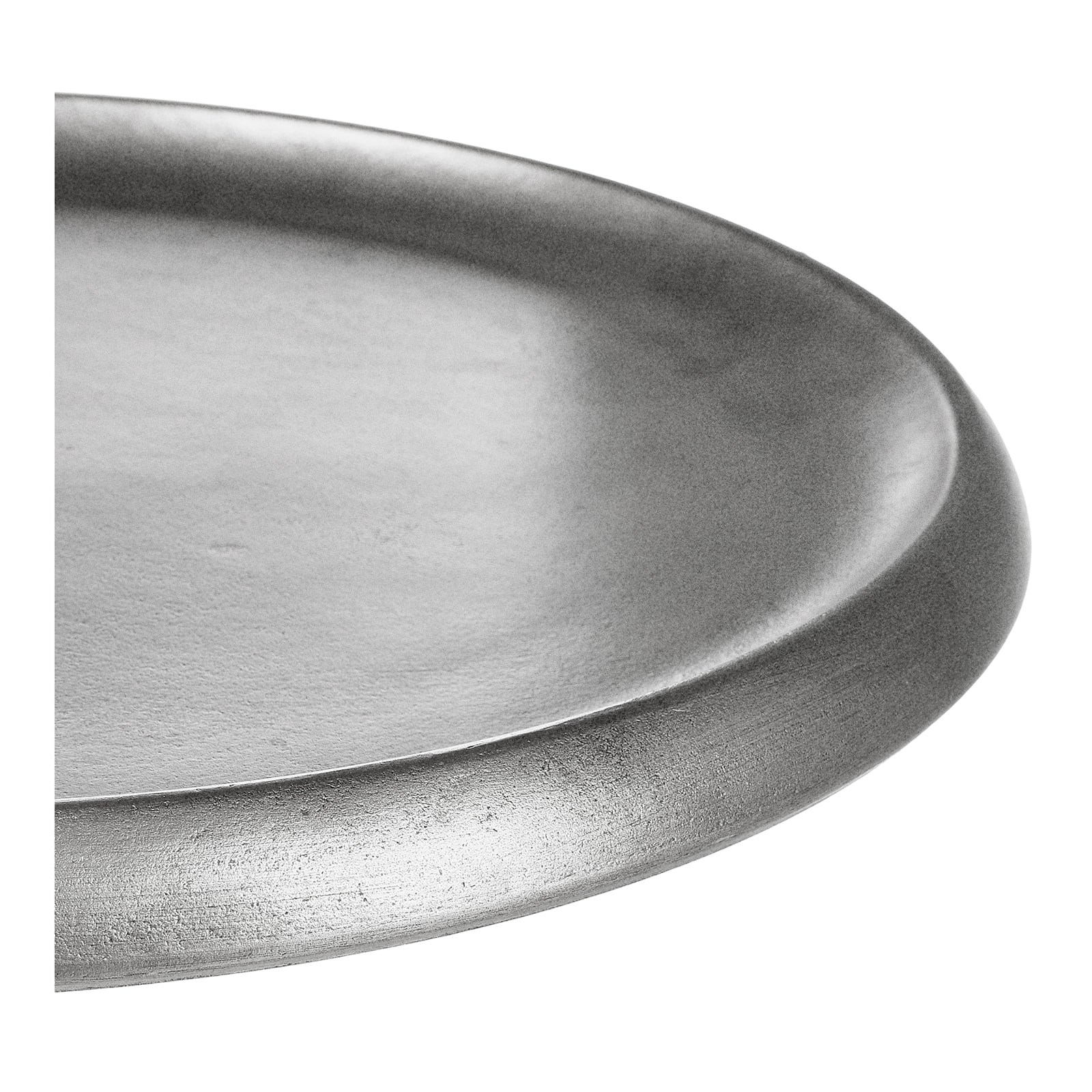 Deko-Tablett Silber, ⌀ 40 cm, H 25 mm