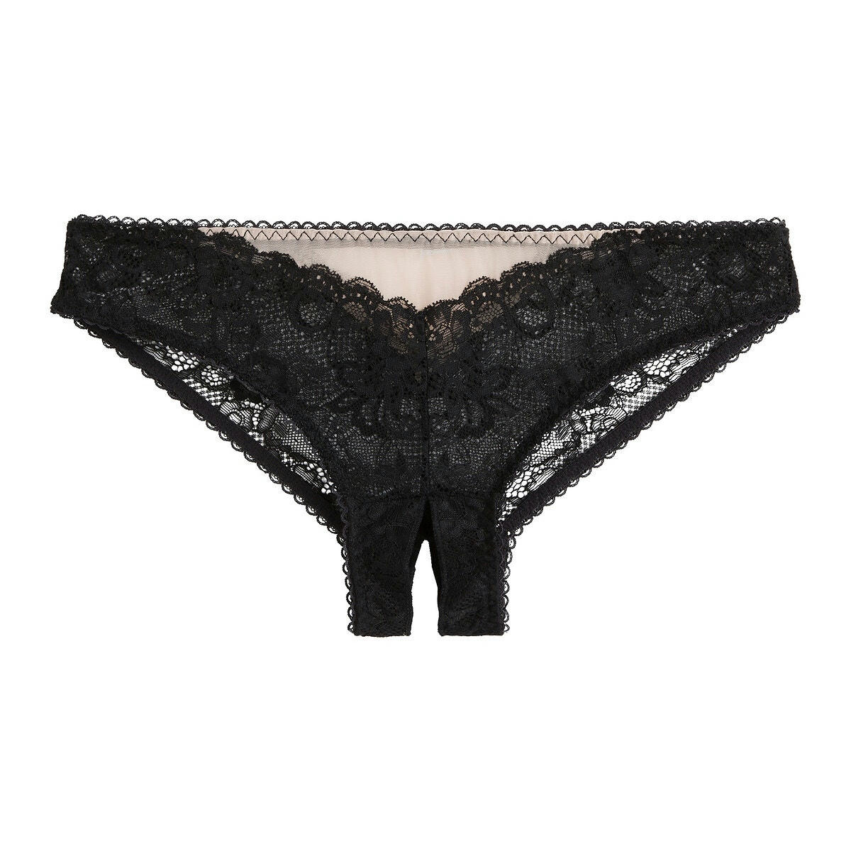 Tanga fendu en dentelle