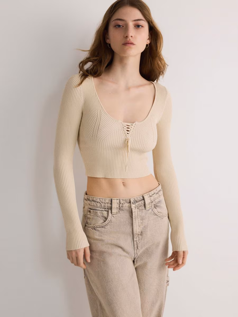Blouse With Tie Detail