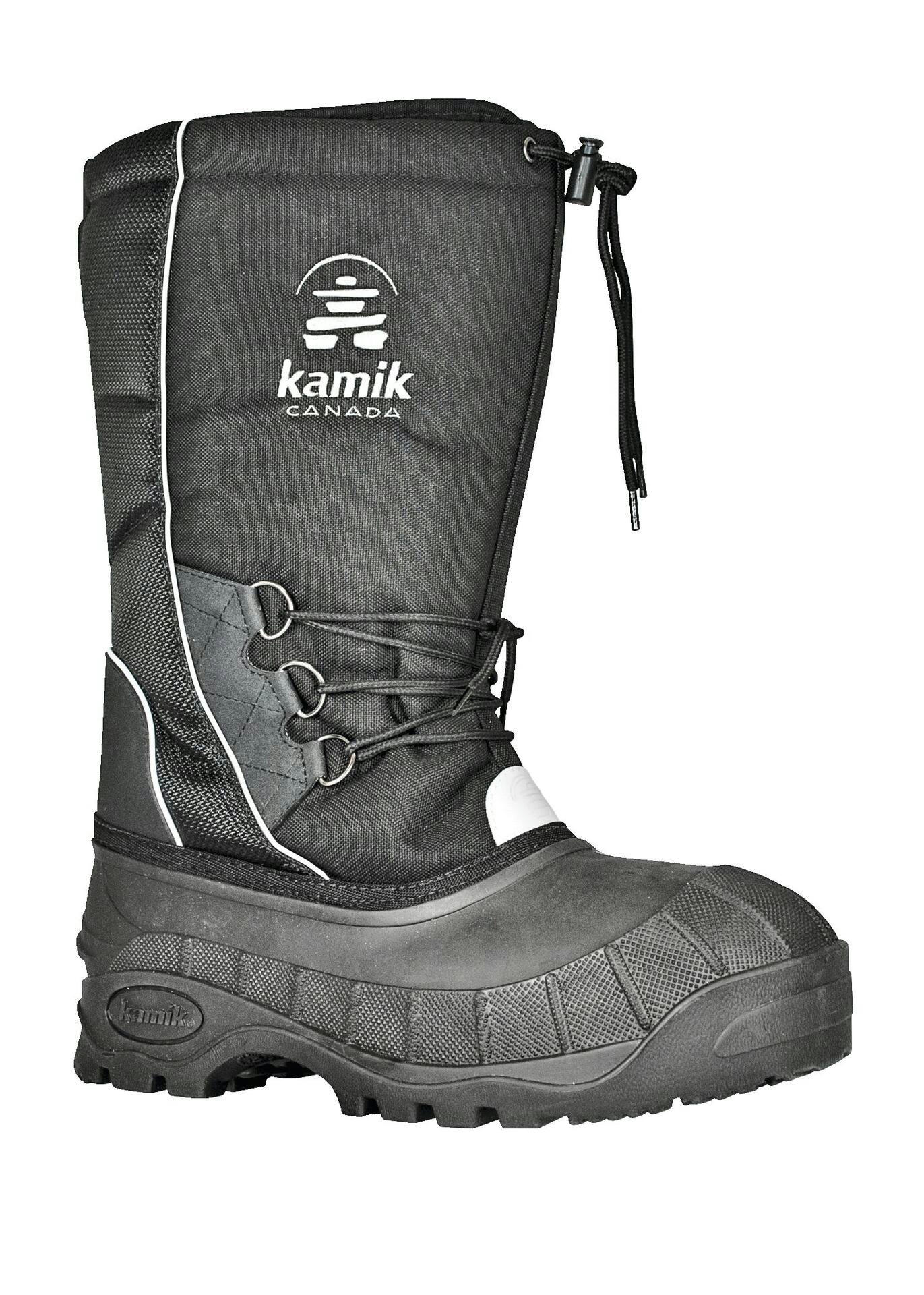 Kamik Men's Supreme Insulated Nylon/Rubber Winter Snow Boots Warm Waterproof Anti-Slip