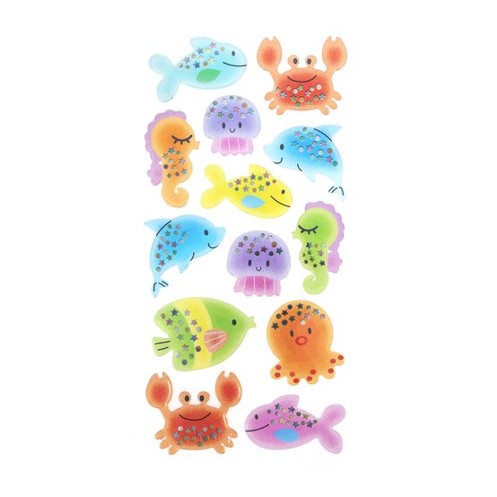 Marine Life Gel Stickers