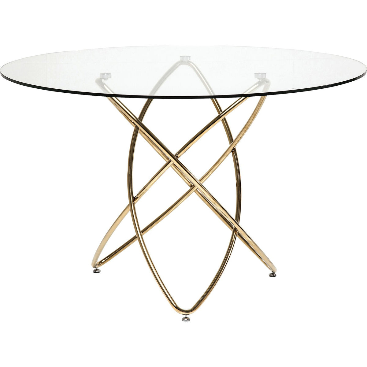 Kare Design Eettafel Molekular Ø120cm goud