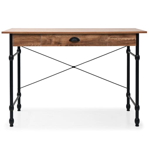NNEVL Writing Desk with Drawer 110x55x75 cm Oak Colour
