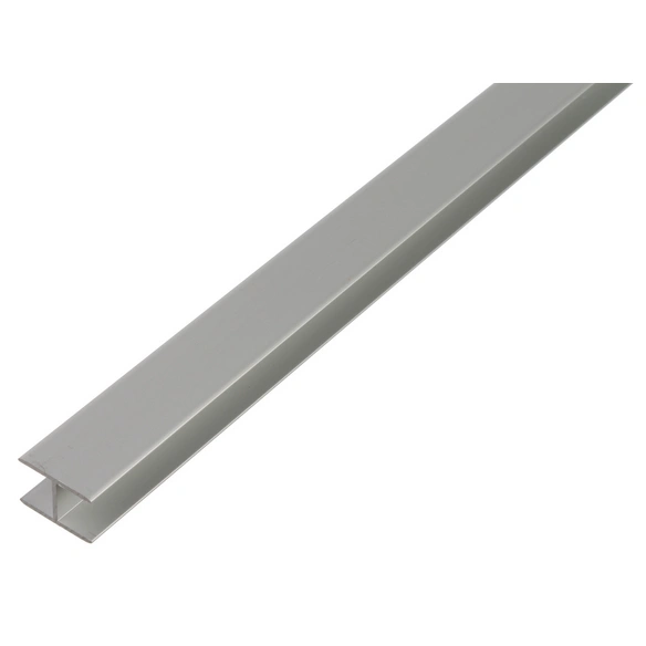 H-Profil, LxBxH: 2000 x 24 x 15,9 x 1,5 mm, silberfarben