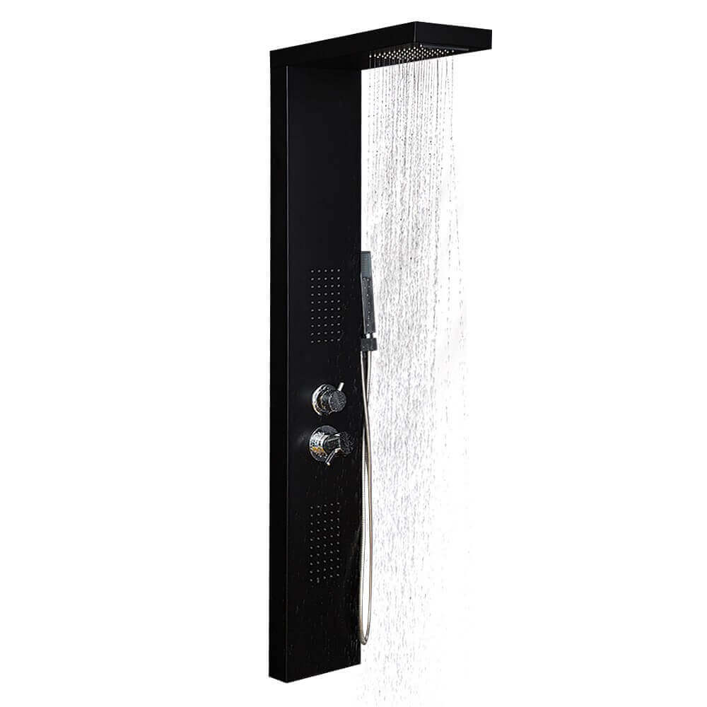 Home Deluxe Douchepaneel CASCATA Zwart