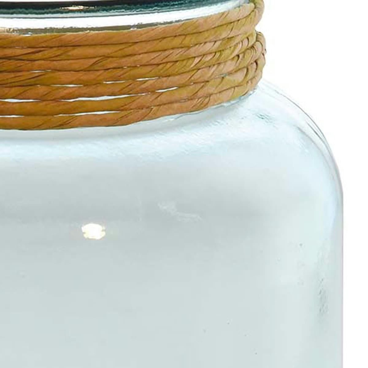 PEROUGES - Photophore en verre recyclé Transparent 25 cm