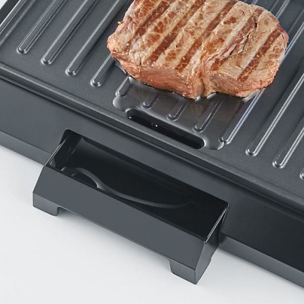 Barbecue Electrique - Grillade SEVERIN - Grill Electrique KG2394 - Surface cuisson 23x14,5cm - Plaques anti-adhésives - 800W