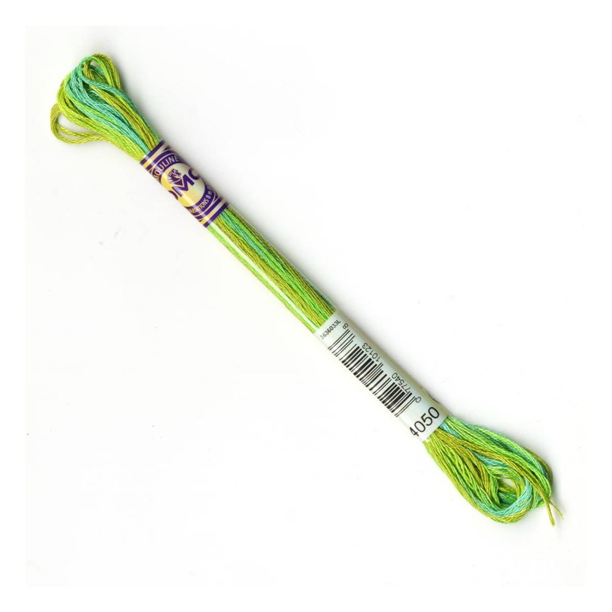 DMC Green Mouline Variegated Cotton Thread 8m (4050)