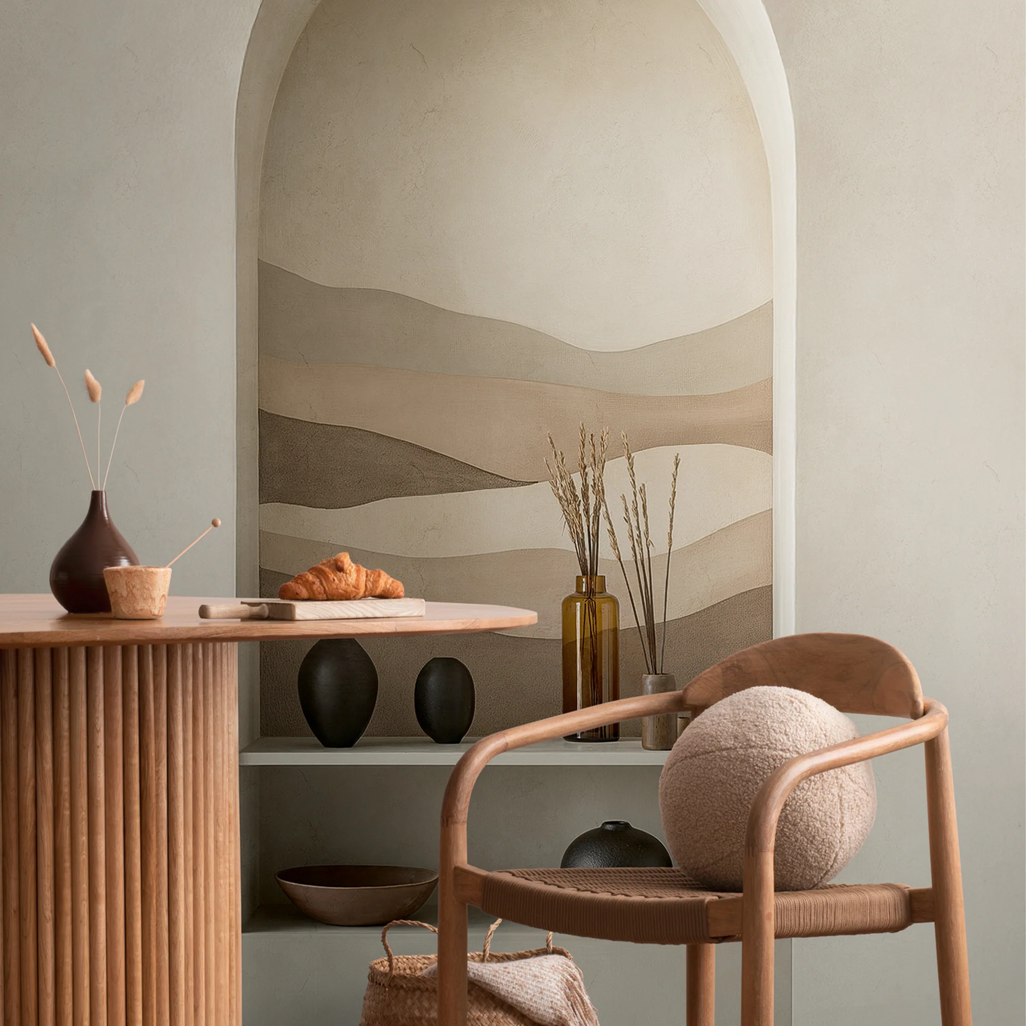 CosmoLiving Papier peint panoramique L CLAY MIRAGE 159 x 280 cm